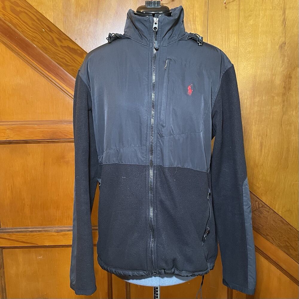 Polo By Ralph Lauren - Black Light Fleece Jacket - 1/2 Water Resistant